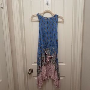 Free People Blue Asymmetrical Dress
